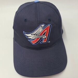 Vintage Anaheim Angels Hat Snapback (Fits Small) Blue Red MLB Toyota SGA Men
